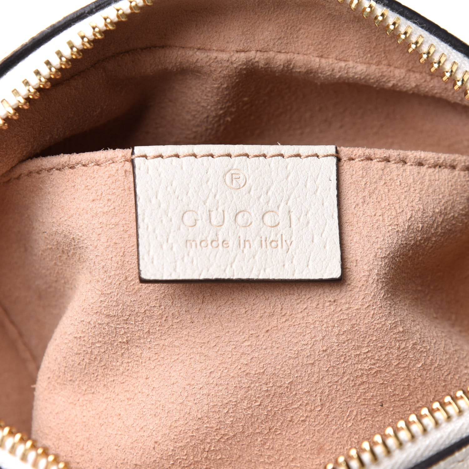 Gucci Textured Dollar Calfskin Web Mini Ophidia Shoulder Bag Mystic White 7 of 12