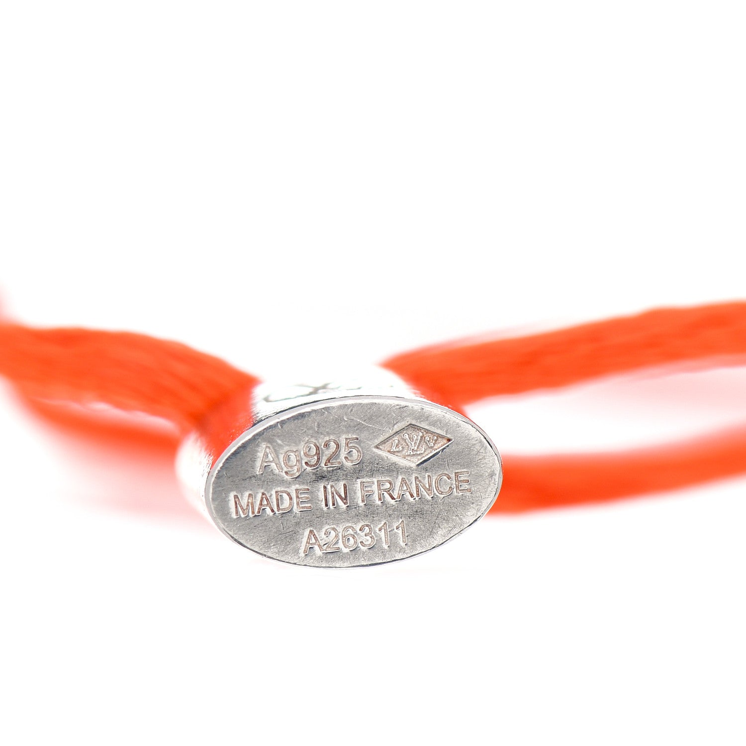 Louis Vuitton X UNICEF Sterling Silver Lockit Bracelet Orange 4 of 4