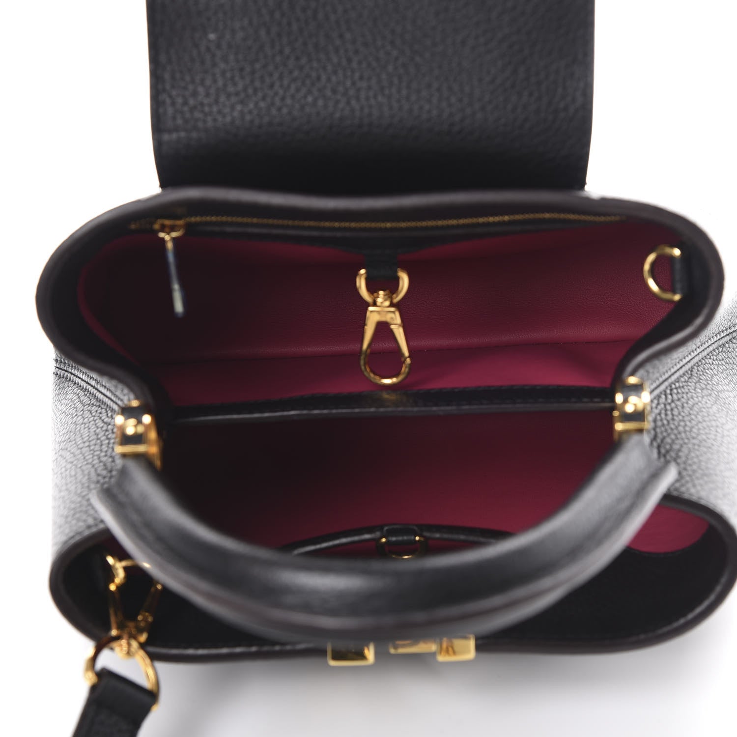 Louis Vuitton Taurillon Capucines BB Black 4 of 13