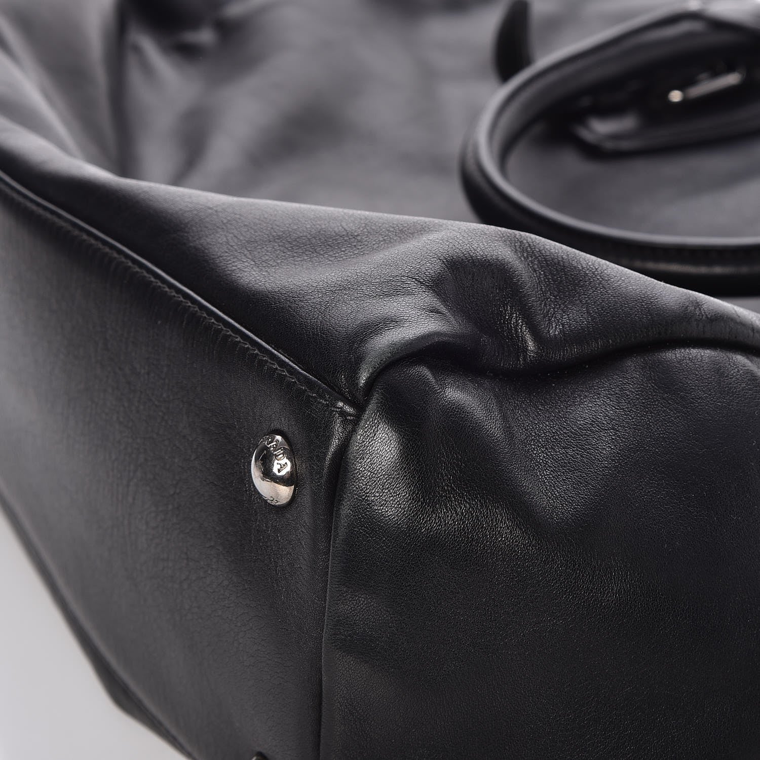 Prada Soft Calf Shoulder Bag Nero Black 11 of 13