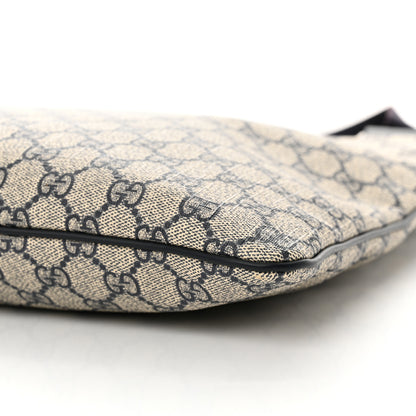 Gucci GG Plus Monogram Large Flat Messenger Bag Beige Blue 10 of 10