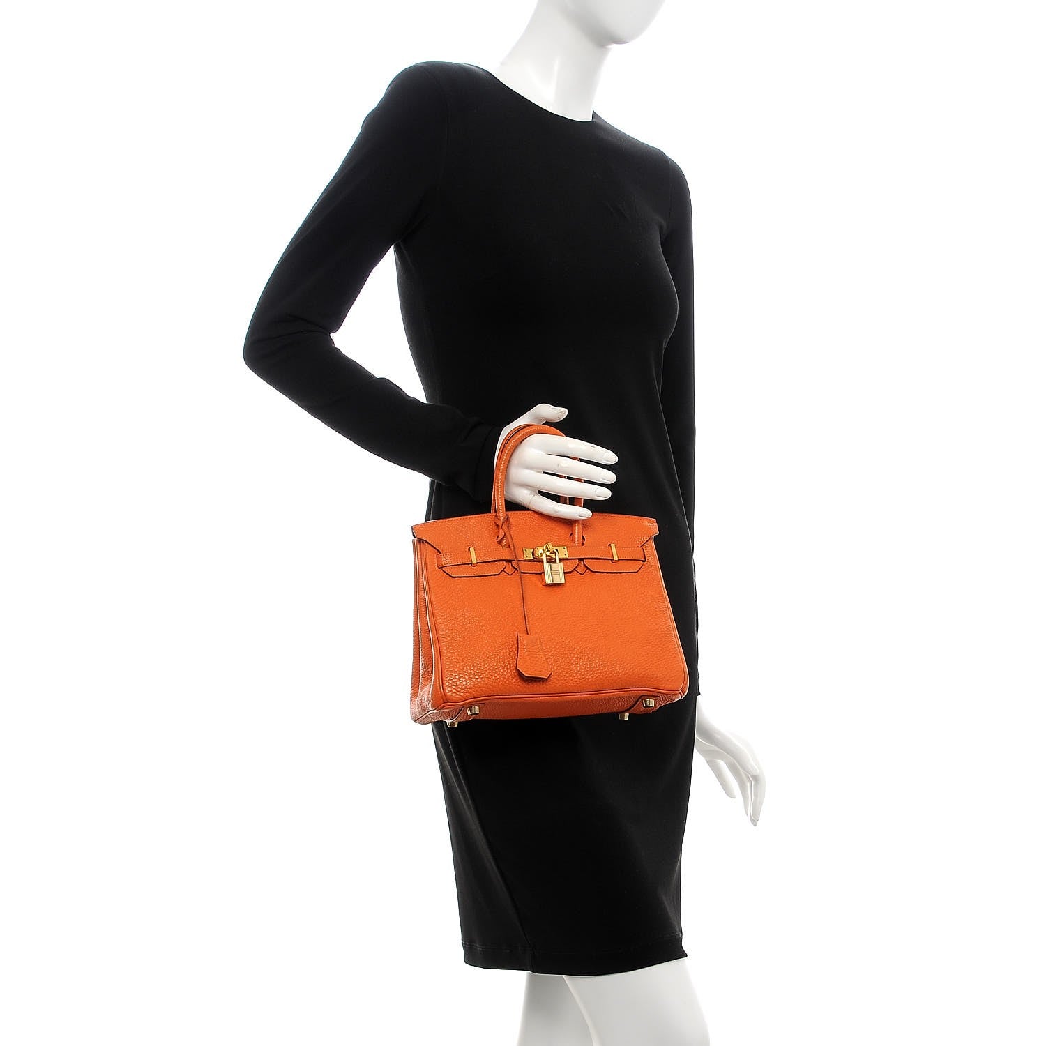 Hermes Togo Birkin 25 Orange 2 of 33