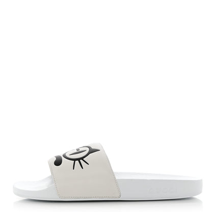 Gucci Nappa Interlocking G Cat Womens Pursuit Slide Sandals 41 Great White 1 of 11