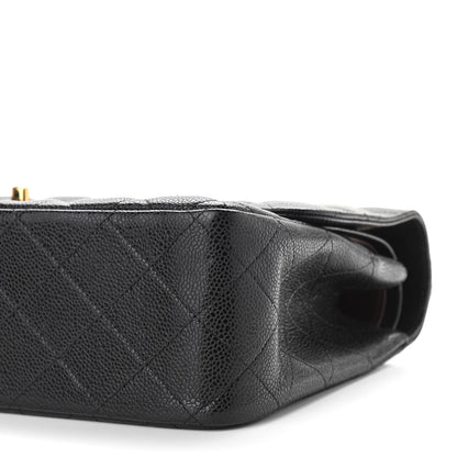 Chanel Caviar Quilted Jumbo Double Flap Black 10 of 11