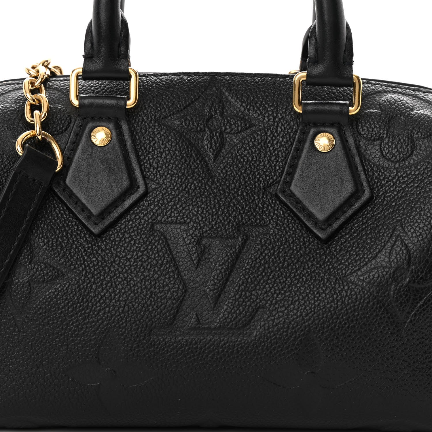 Louis Vuitton Empreinte Monogram Giant Speedy Bandouliere 20 Black 7 of 11