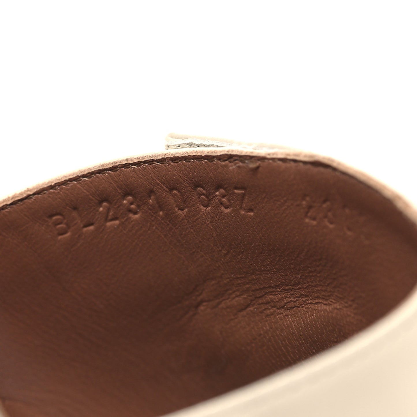 Calfskin Gigi 50 Sandals 40 Beige Glaise Rose Perle