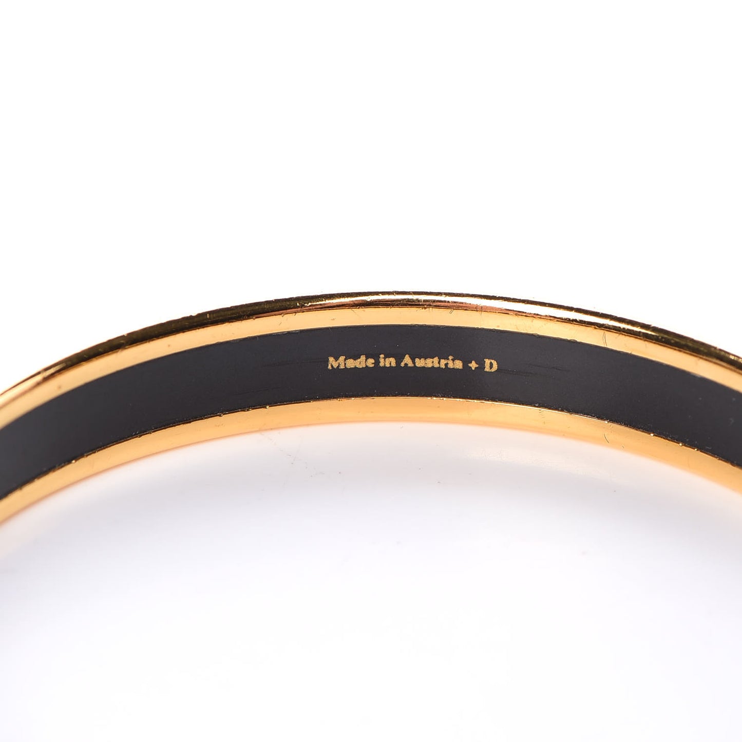 Enamel Printed Narrow Caleche Bracelet 62 Rouge H
