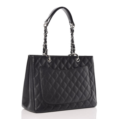 Chanel Caviar Quilted Grand Shopping Tote GST Black 3 of 10