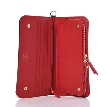 Louis Vuitton Damier Ebene Insolite Wallet Red 5 of 8