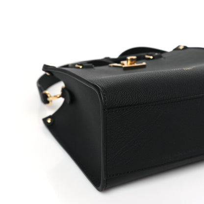 Louis Vuitton Calfskin Lock & Go Tote Black 7 of 9