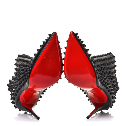 Christian Louboutin Kid Snakilta 120 Booties 37.5 Black 5 of 8