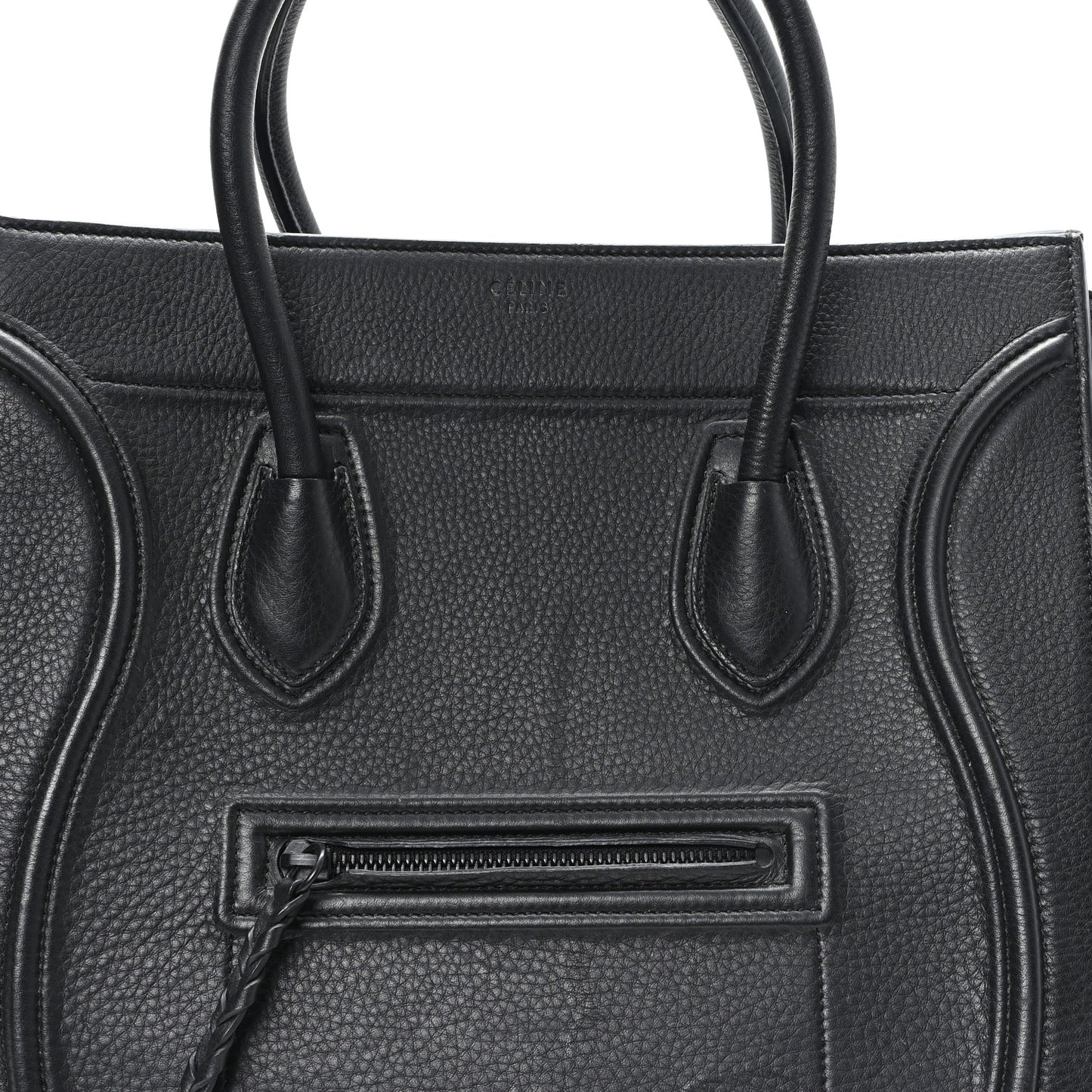 Supple Calfskin Medium Phantom Luggage Black