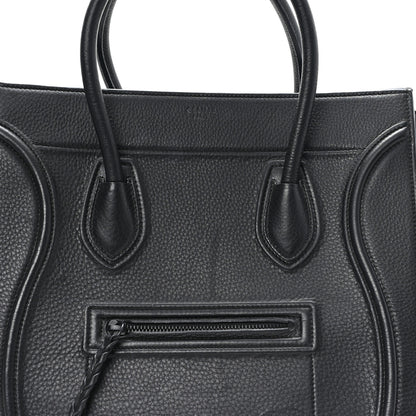 Celine Supple Calfskin Medium Phantom Luggage Black 7 of 10