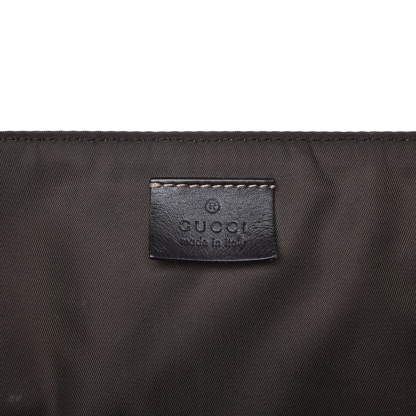 GG Plus Monogram Messenger Diaper Bag Dark Brown