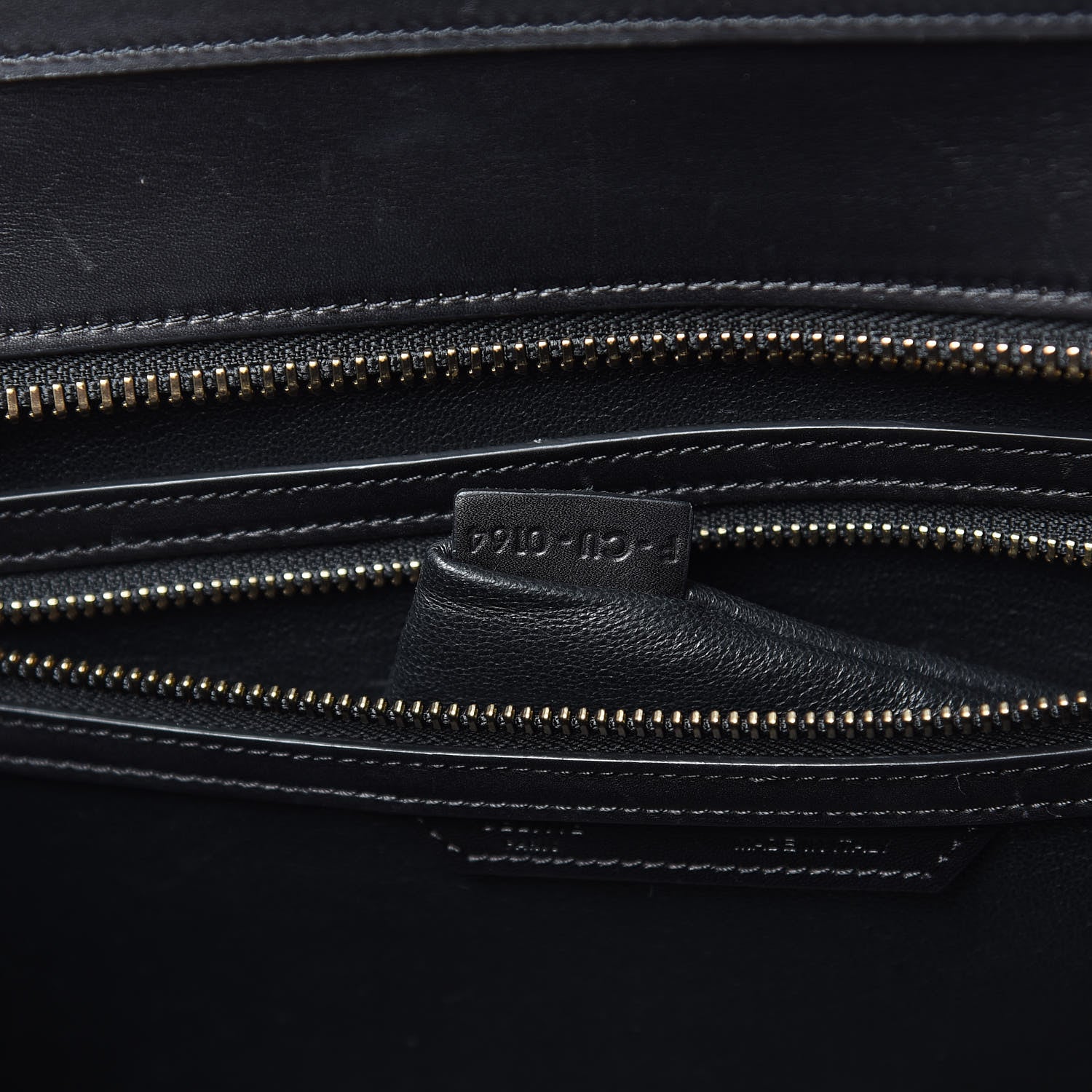 Celine Satin Calfskin Mini Tri-Color Luggage Dark Grey 7 of 19
