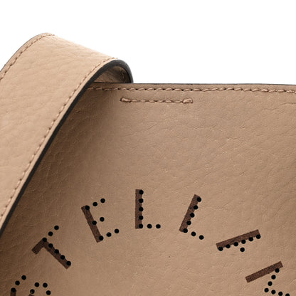 Stella McCartney Eco Alter Nappa Perforated Logo Mini Crossbody Camel 8 of 10