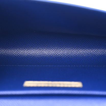 Dolce & Gabbana Dauphine Crystal Wallet On Chain Blue 5 of 9