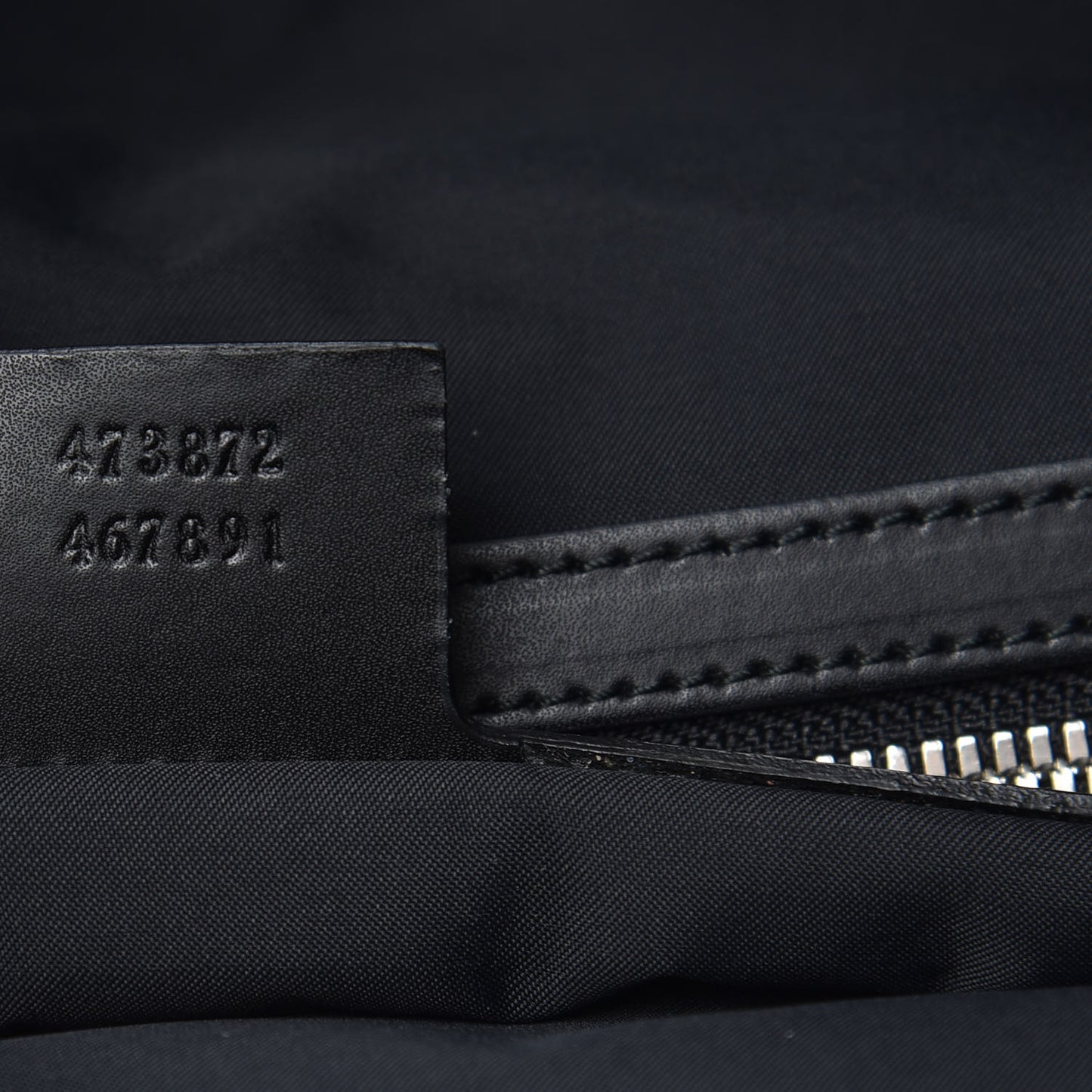 Soft GG Supreme Monogram Appia Calfskin Web Drawstring Backpack Black