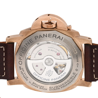 Panerai Bronze Calfskin 47mm Luminor Submersible Bronzo Automatic Watch Brown PAM00968 4 of 5