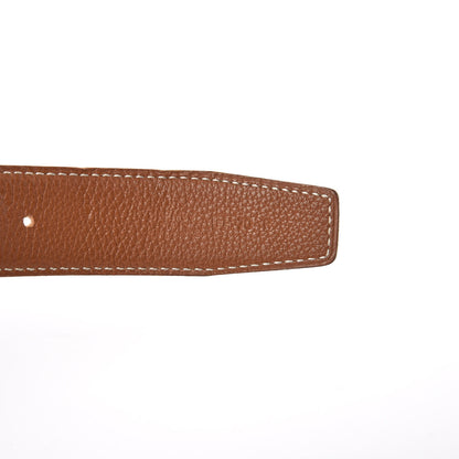 Hermes Box Togo 32mm H Belt 70 Black Gold 6 of 10