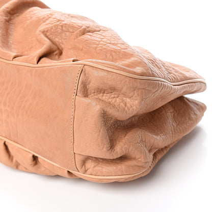 Fendi Crinkled Lambskin Mia Tote Camel 10 of 11