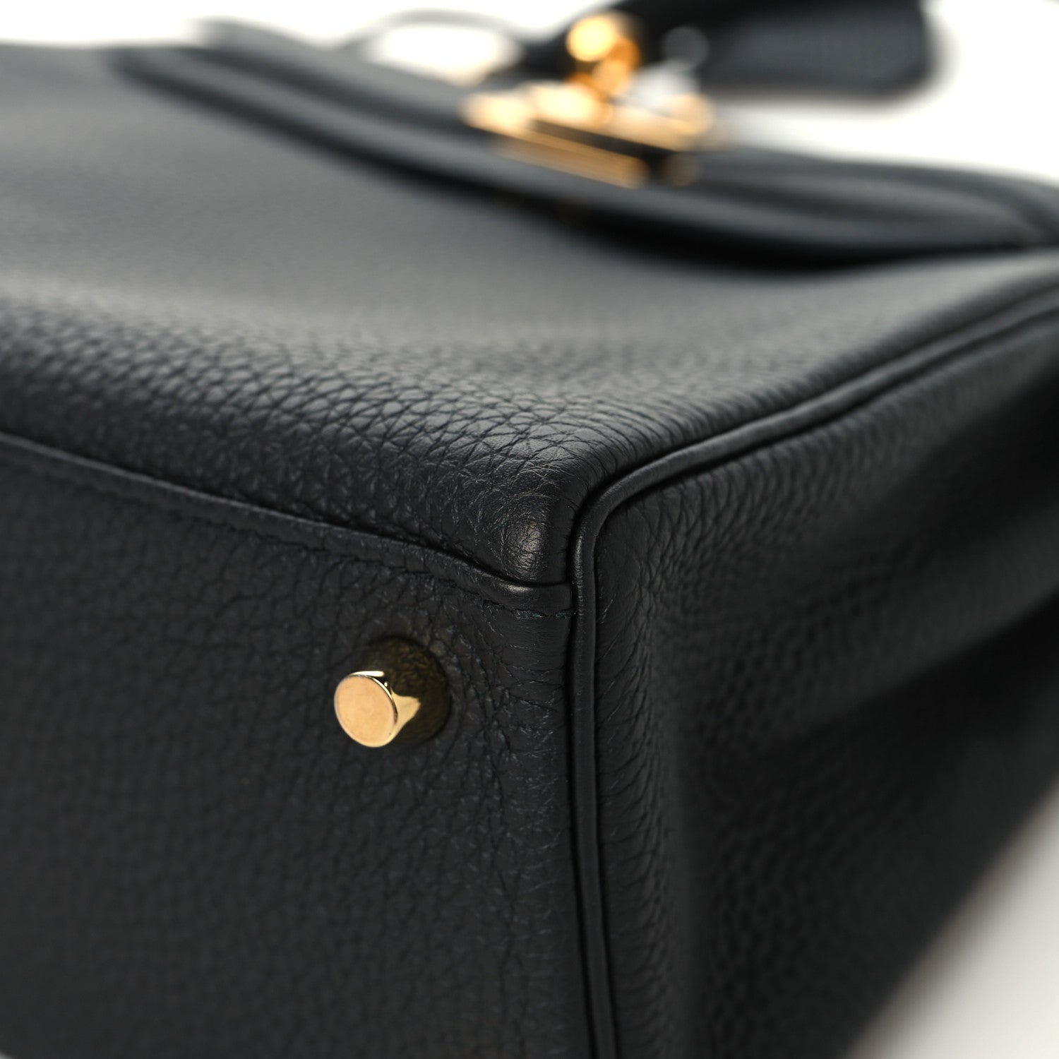 Hermes Togo Kelly Retourne 25 Black 10 of 16