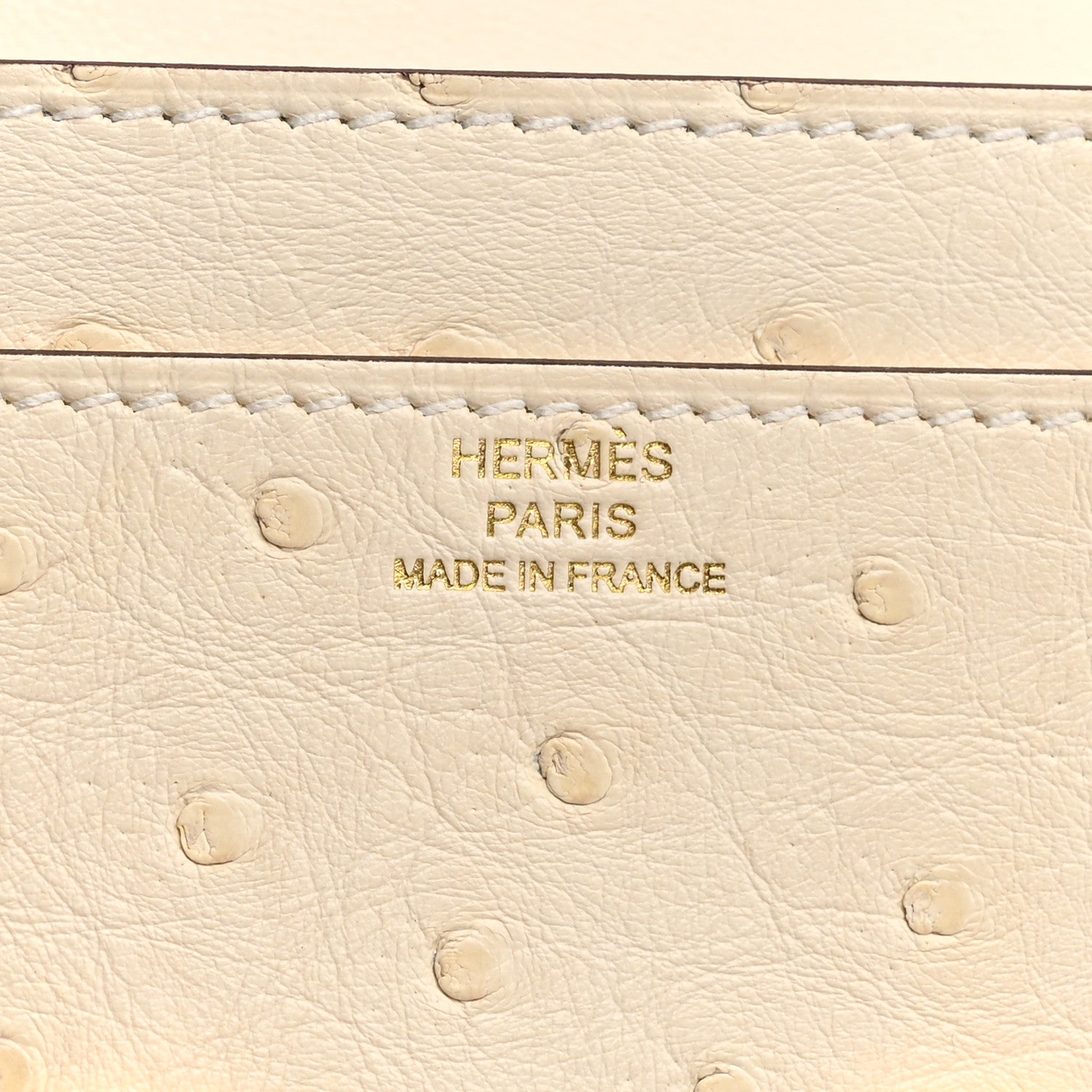 Hermes Ostrich Constance Long Wallet To Go Nata 6 of 9