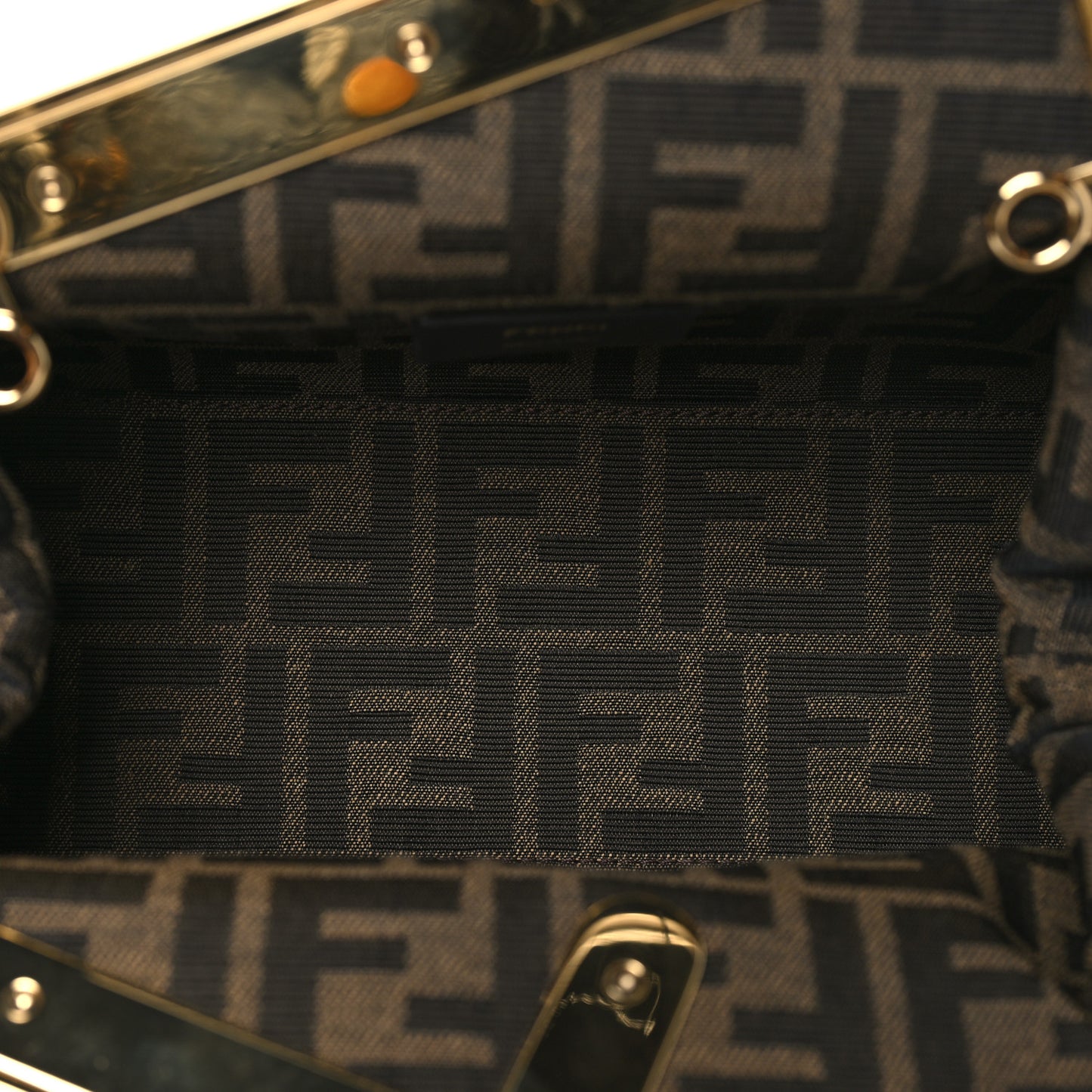 Shiny Nappa Snakeskin Small Fendi First Nuvola Roccia