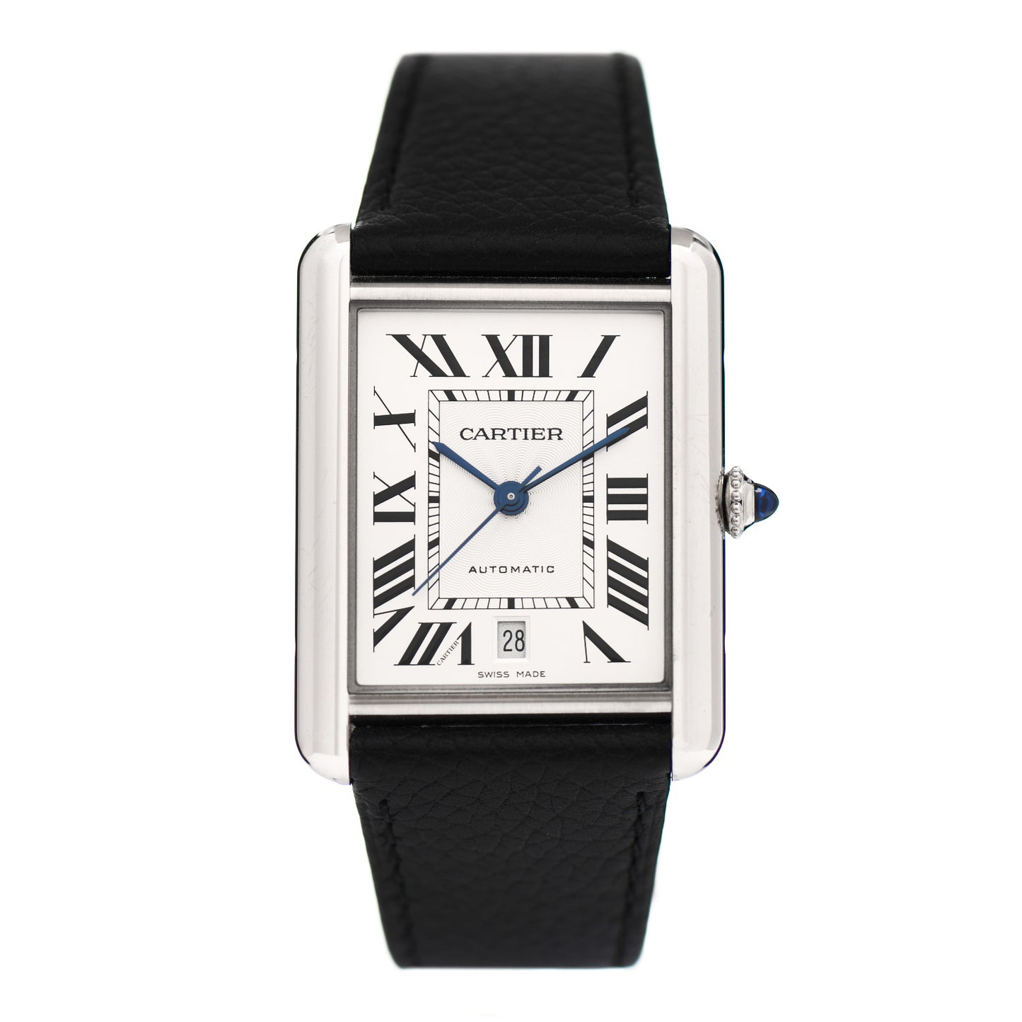 Stainless Steel Calfskin 31mm Tank Solo Automatic Watch