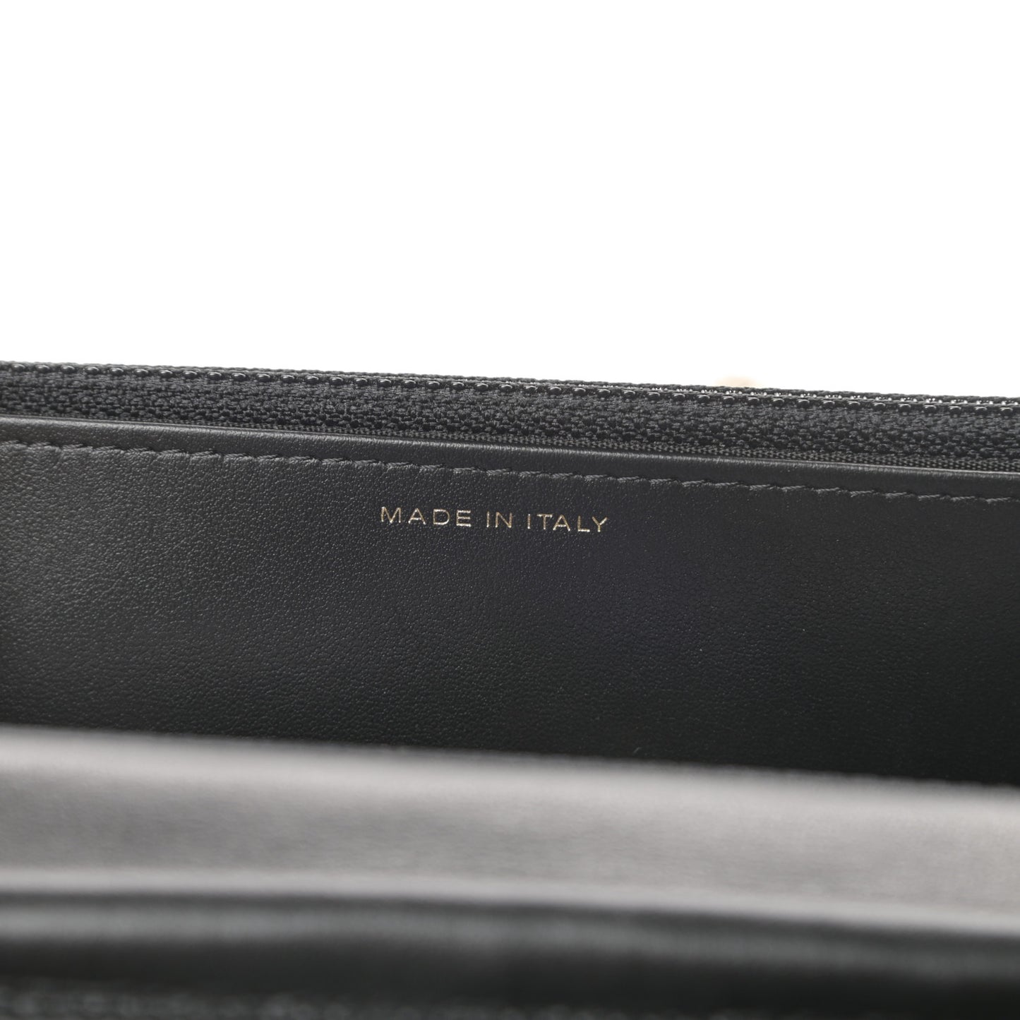 Caviar Camellia Embossed Wallet On Chain WOC Black