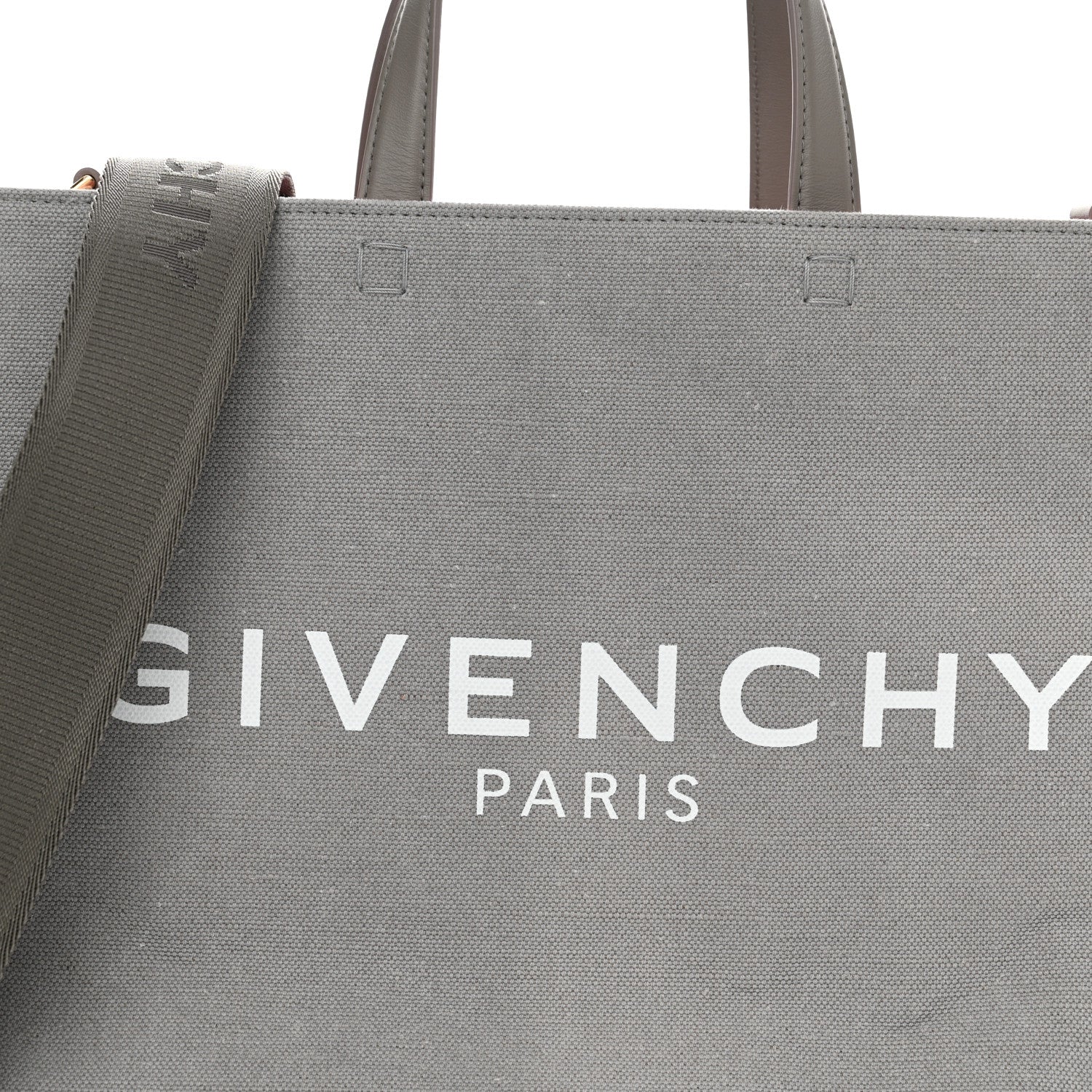 Givenchy Canvas Embroidered Medium G-Tote Grey Pink 8 of 11