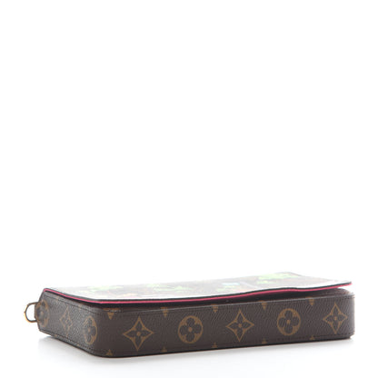 Louis Vuitton Monogram 2021 Christmas Animation Hollywood Pochette Felicie Chain Wallet Fuchsia 5 of 9