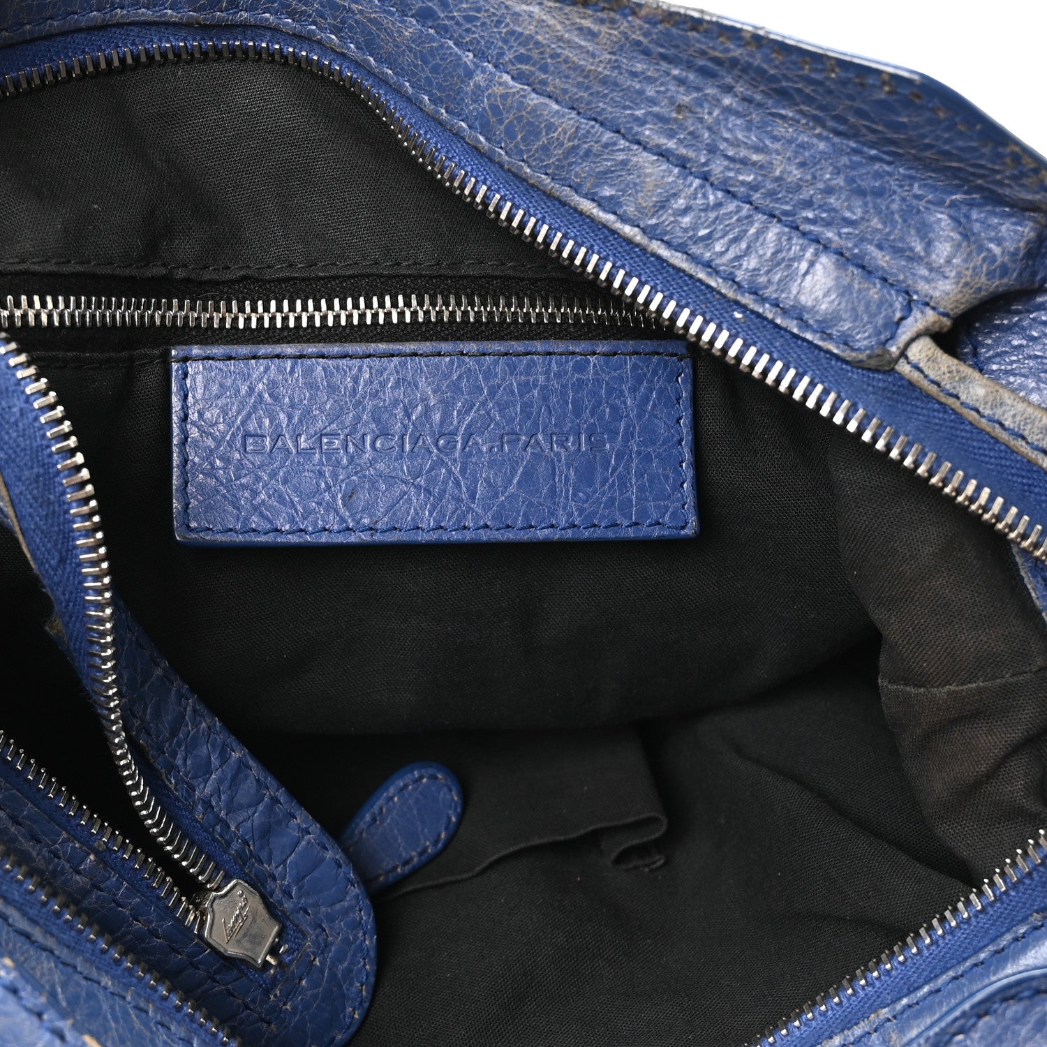 Balenciaga Agneau Giant 12 Silver Hardware Town Bleu Glacier 7 of 13