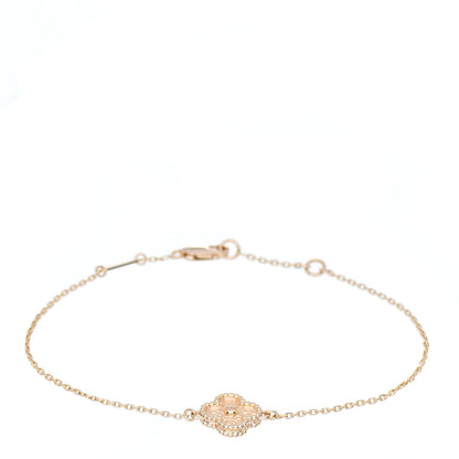 Van Cleef & Arpels 18K Rose Gold Sweet Alhambra Bracelet 1 of 3