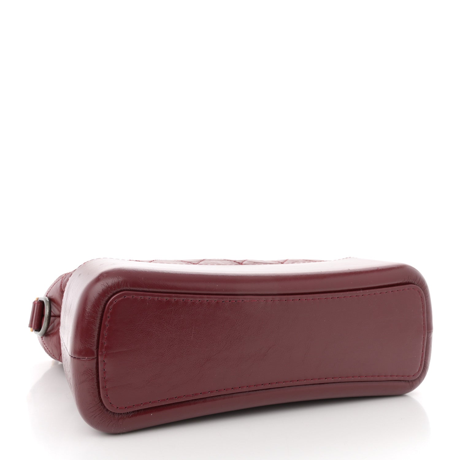 Chanel Aged Calfskin Quilted Medium Gabrielle Hobo Burgundy 4 of 13