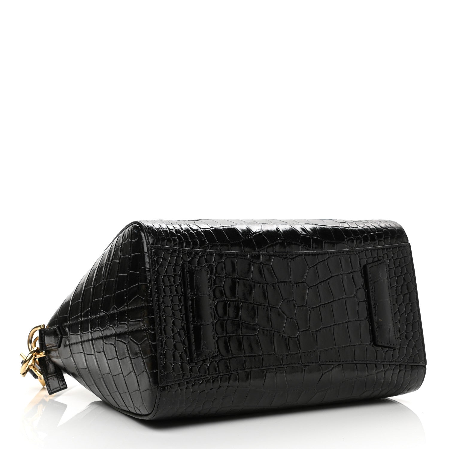 Givenchy Calfskin Crocodile Embossed Small Antigona Black 4 of 11