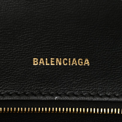 Balenciaga Shiny Box Calfskin Small Hourglass Top Handle Bag Black 6 of 12