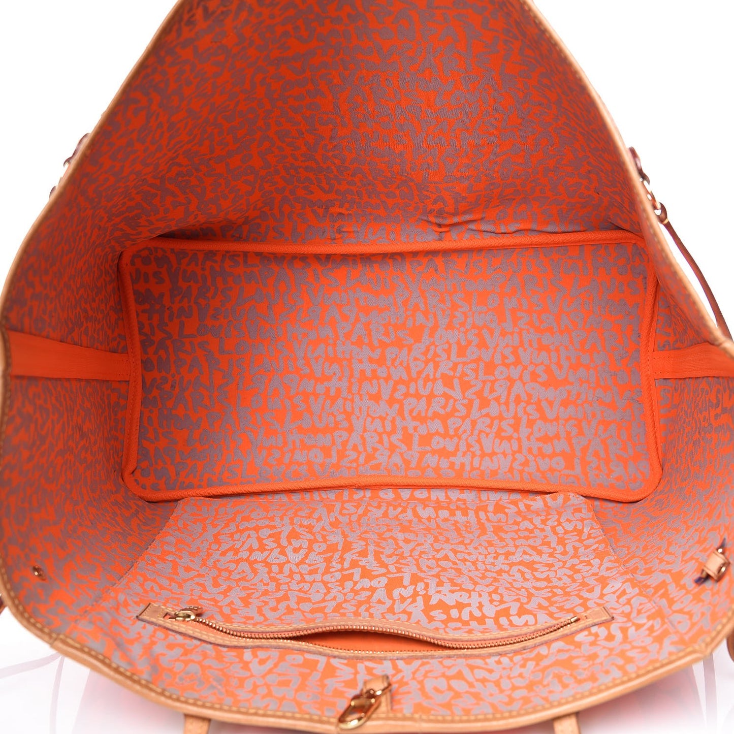 Monogram Graffiti Neverfull GM Orange