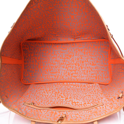 Louis Vuitton Monogram Graffiti Neverfull GM Orange 5 of 9