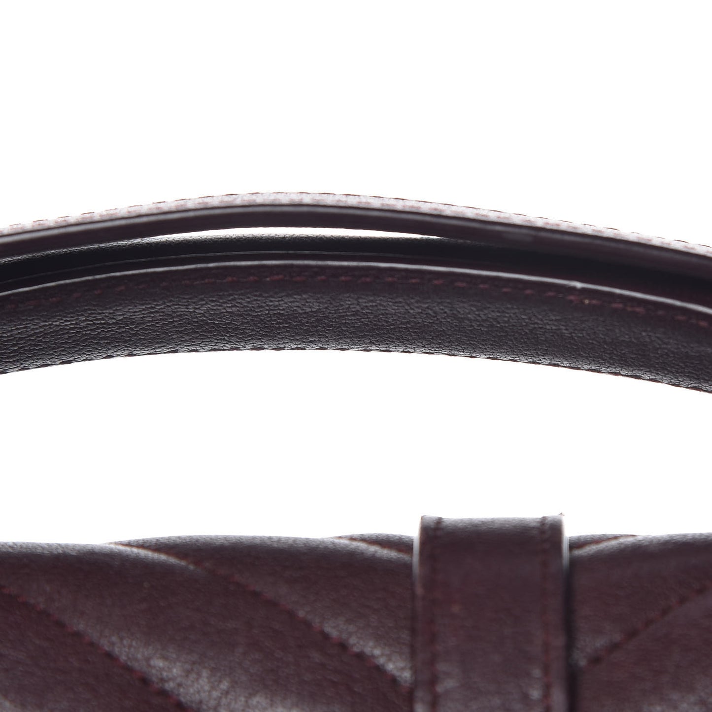 Sheepskin Matelasse Chevron Monogram Medium College Bag Amaranto
