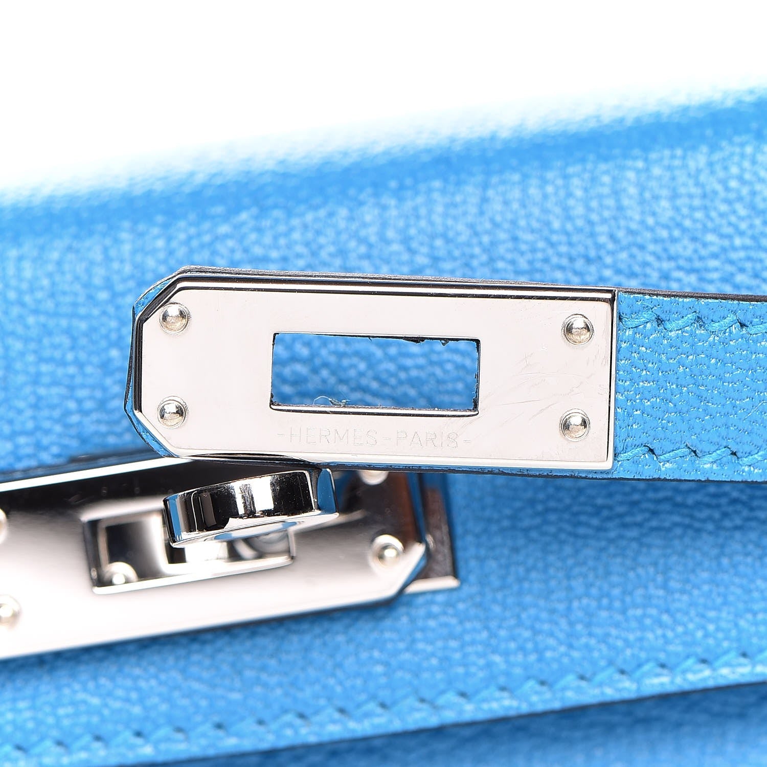 Hermes Chevre Mysore Mini Kelly Sellier 20 Bleu Zanzibar 18 of 30
