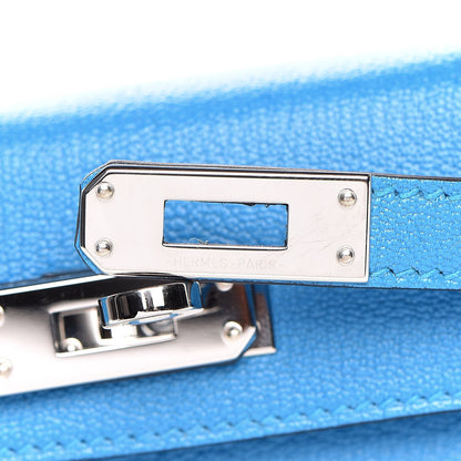 Hermes Chevre Mysore Mini Kelly Sellier 20 Bleu Zanzibar 18 of 30