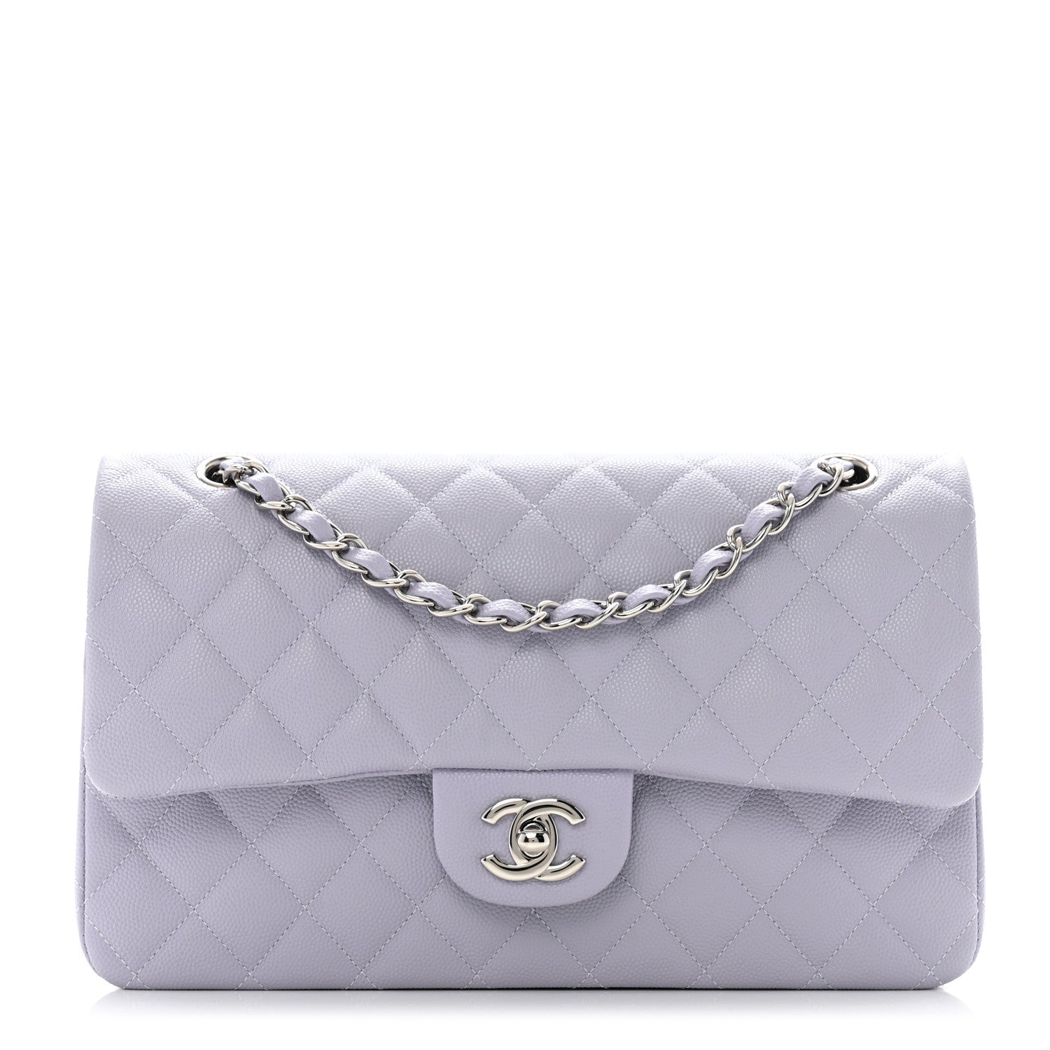 Chanel Caviar Quilted Medium Double Flap Light Purple 1 of 11