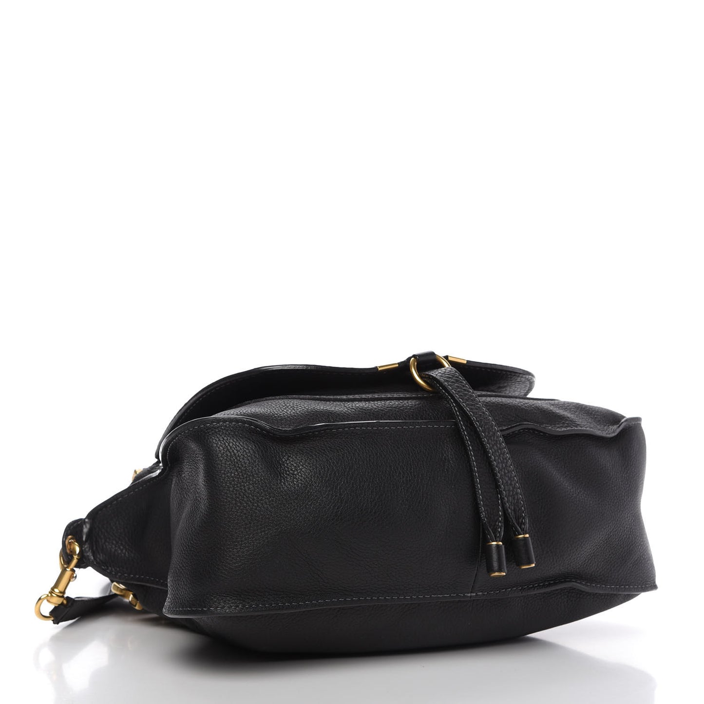Calfskin Medium Marcie Satchel Black