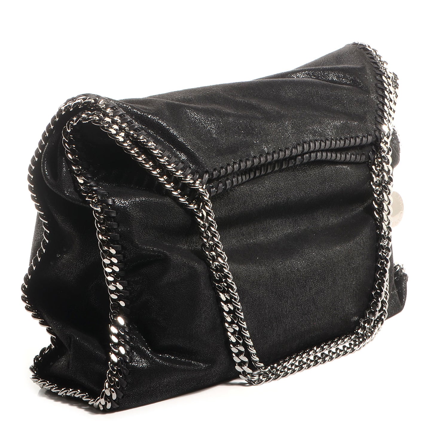 Faux Leather Shaggy Deer Big Falabella Black
