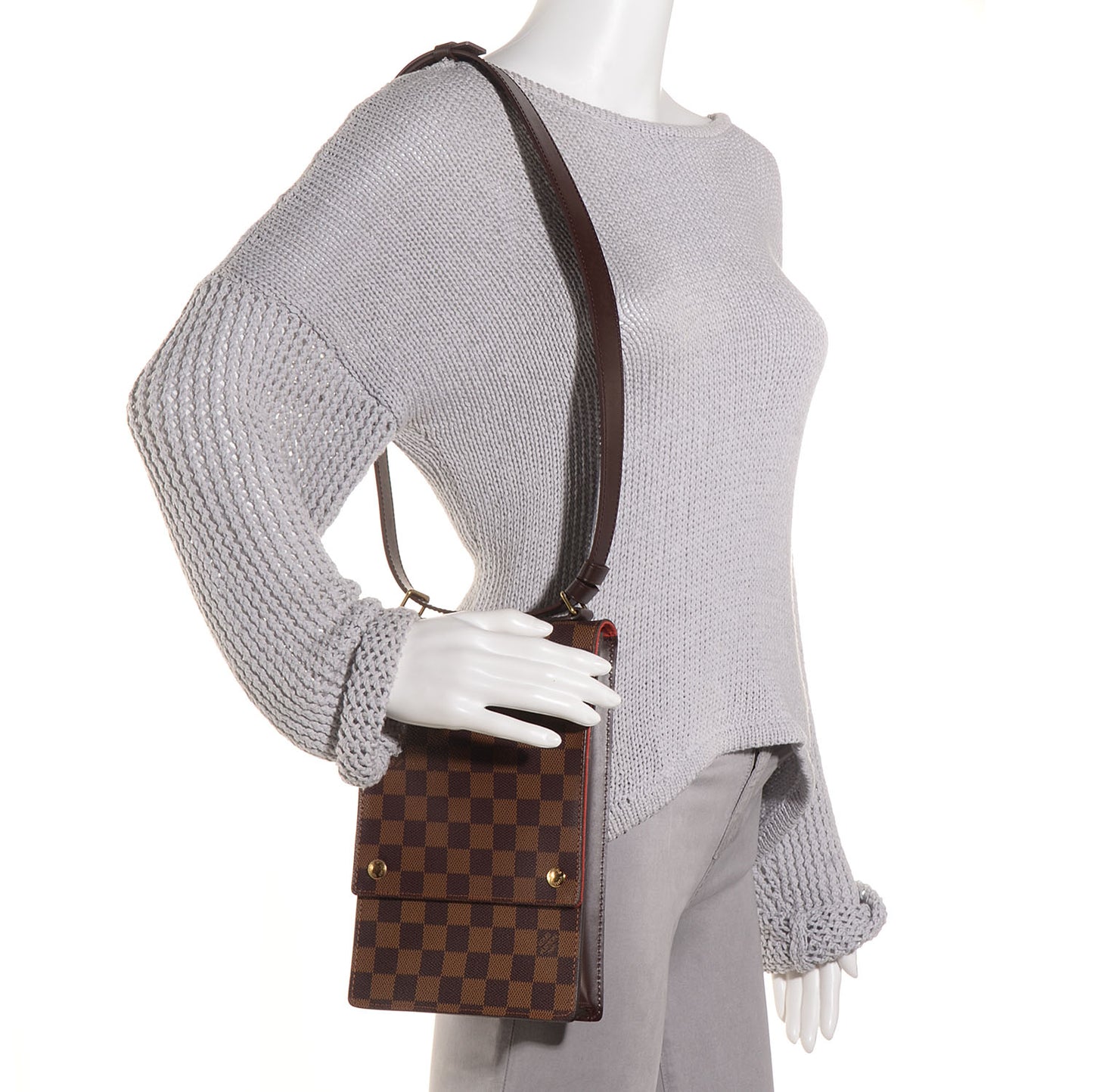 Damier Ebene Portobello Travel Shoulder Bag