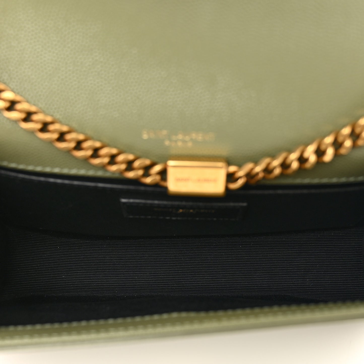 Grain De Poudre Small Monogram Kate Satchel Light Sage