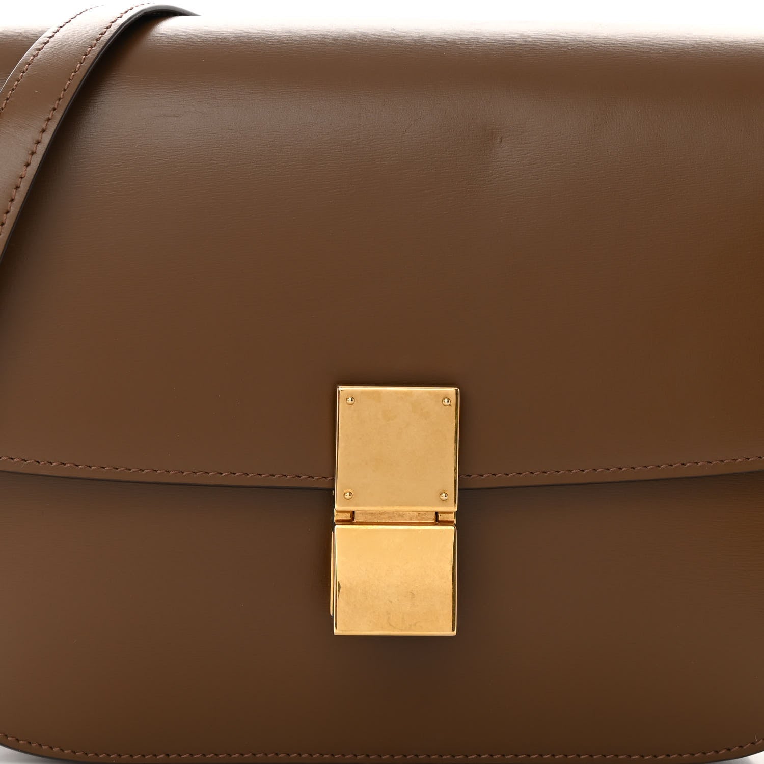 Celine Box Calfskin Medium Classic Box Flap Bag Camel 8 of 12