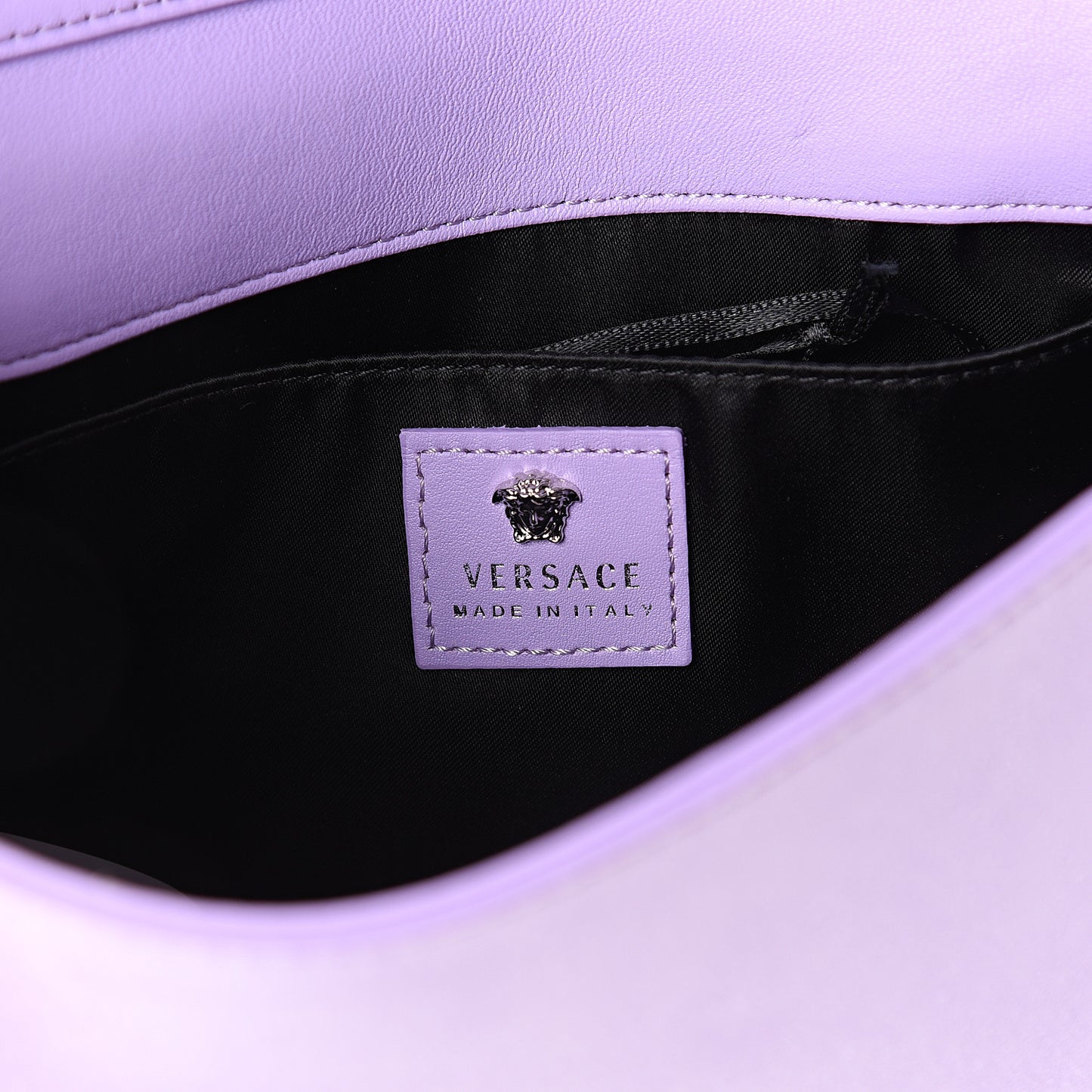 Suede Palazzo Crystal Chain Evening Bag Light Purple