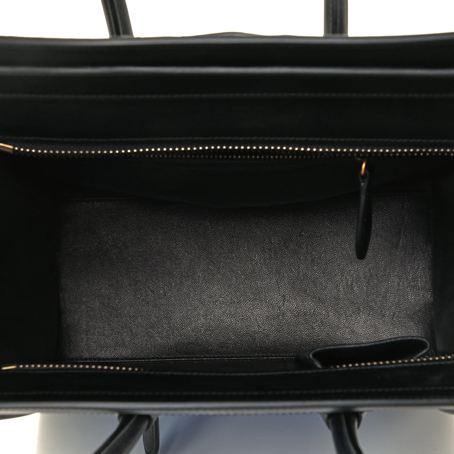 Baby Grained Calfskin Nubuck Micro Tri-Color Luggage Porcelain
